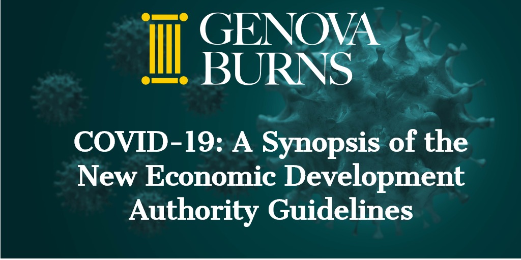 COVID-19 : A Synopsis of New Economic Development Authority Guidelines